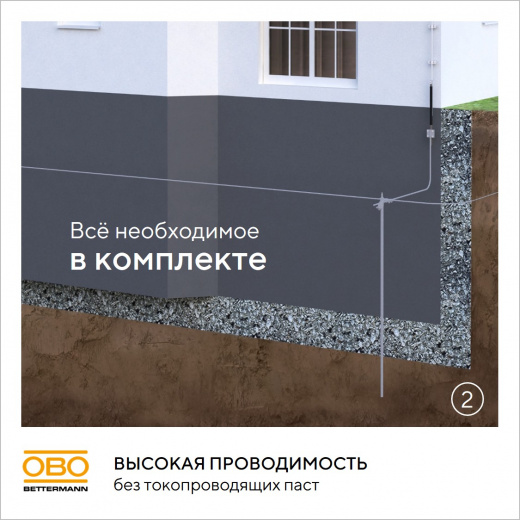Комплект заземления безмуфтовый D20 мм, 6 м, сталь, горячее цинкование