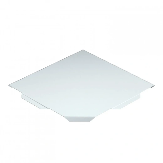 Крышка угловой секции 90° DFB 90 200 FS RU, для листовых лотков, B=200 мм, сталь, конвейерный цинк