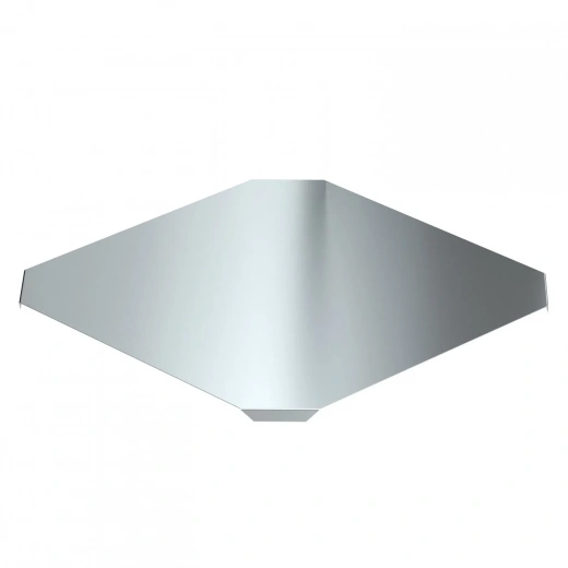 Крышка крестовой секции DFK 300 FS RU, для листовых лотков, B=300 мм, сталь, конвейерный цинк