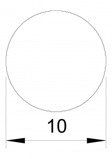 Проводник круглый (пруток) D10 мм, сталь, горячее цинкование (бухта 80 м)